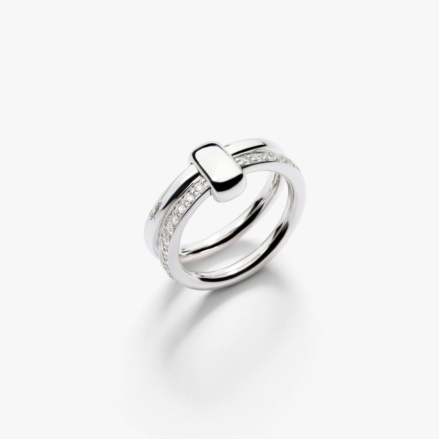 Pomellato 2 Rows Iconica Diamond Ring
