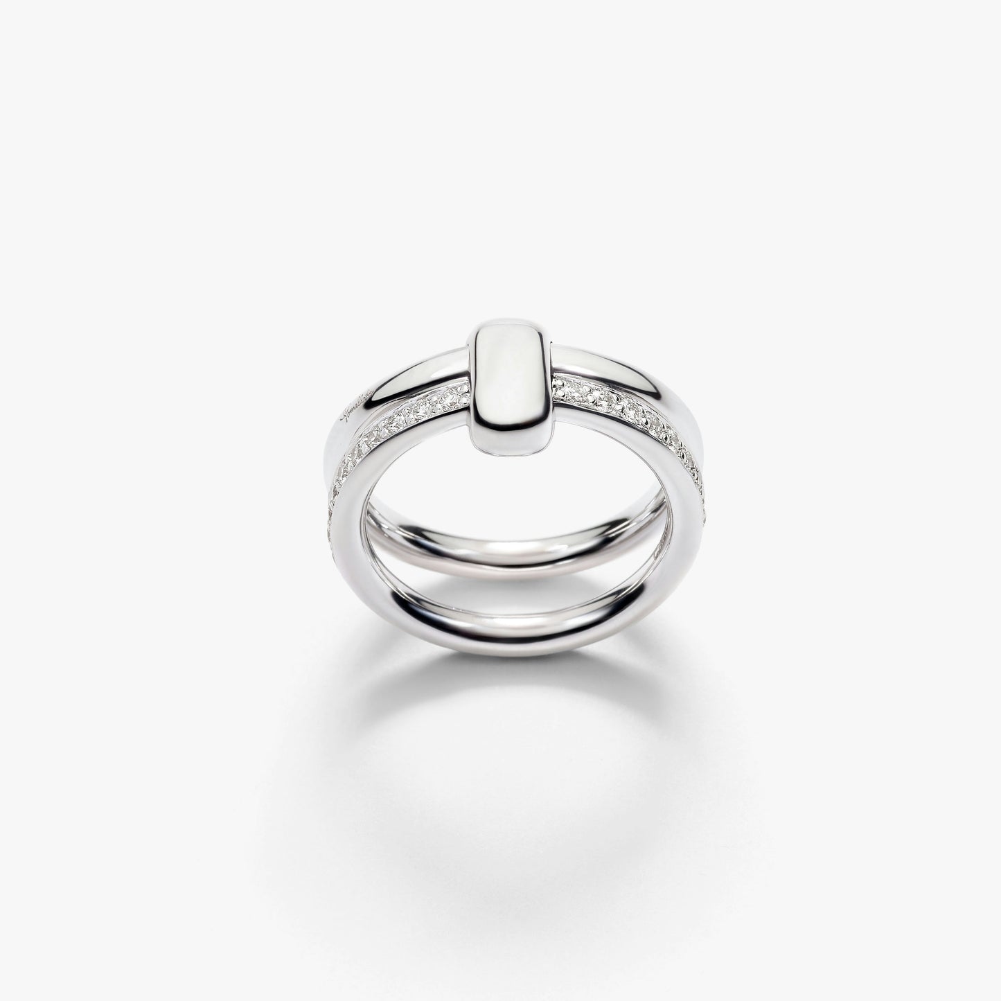 Pomellato 2 Rows Iconica Diamond Ring