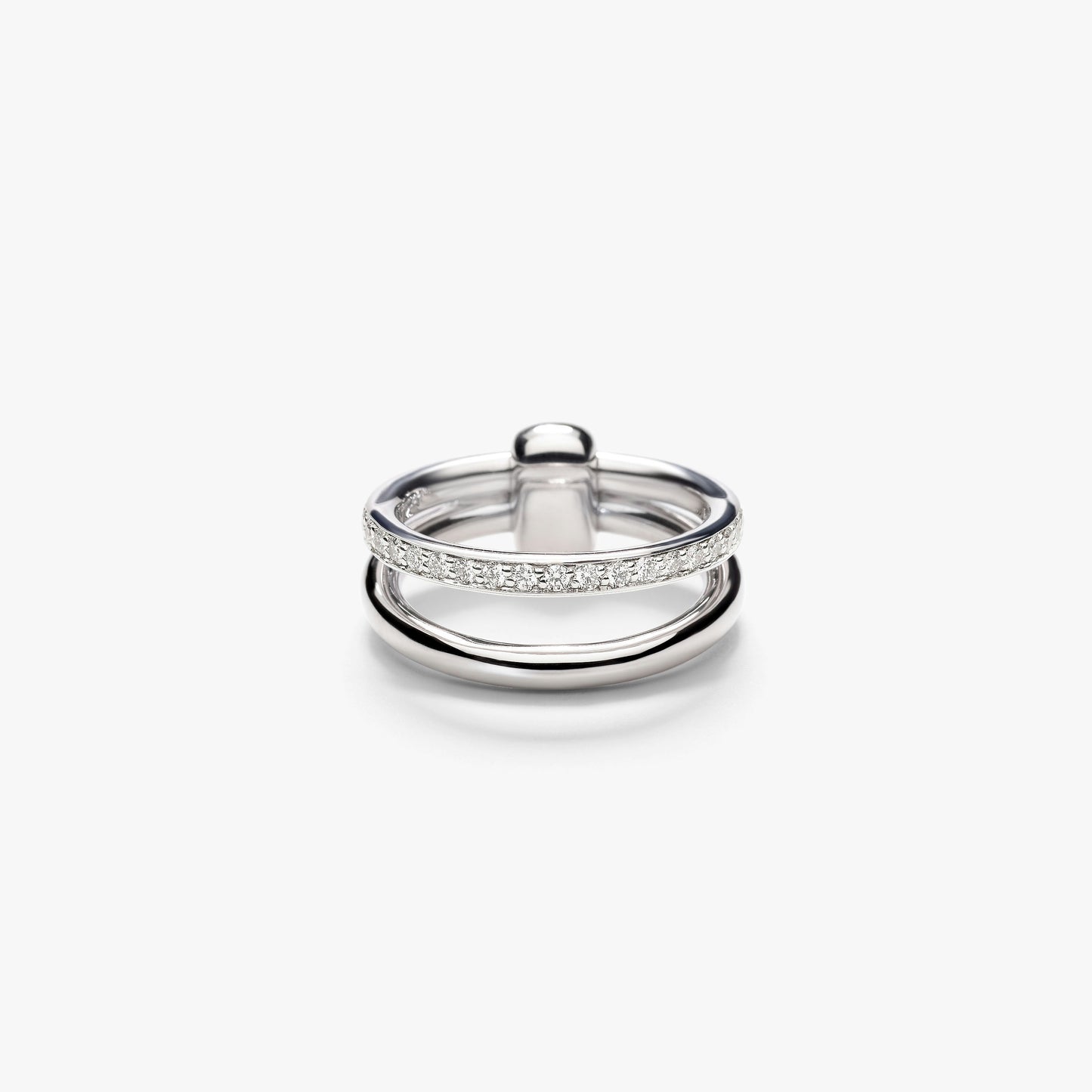Pomellato 2 Rows Iconica Diamond Ring