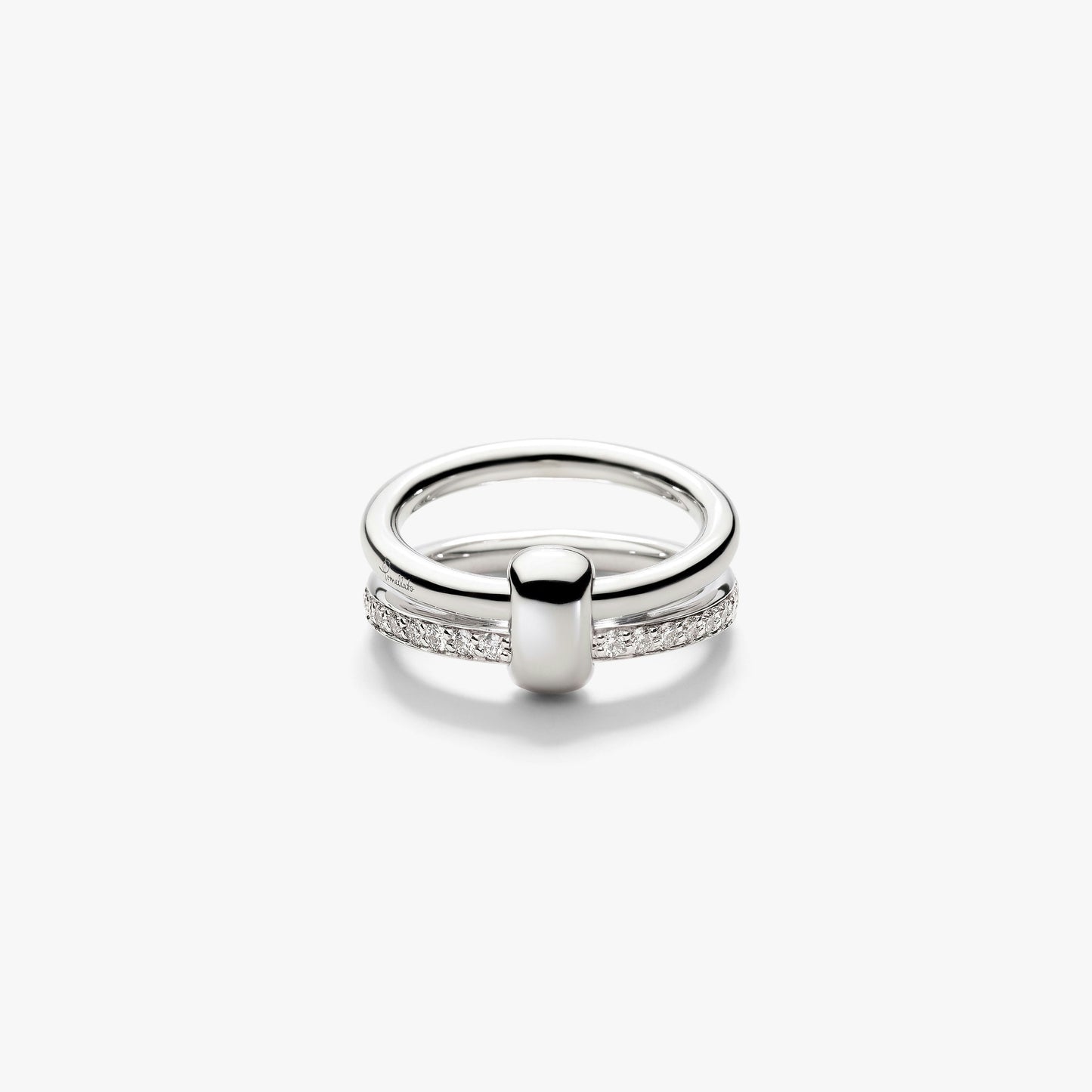Pomellato 2 Rows Iconica Diamond Ring