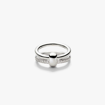 Pomellato 2 Rows Iconica Diamond Ring