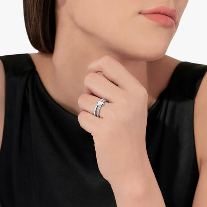 Pomellato 2 Rows Iconica Diamond Ring