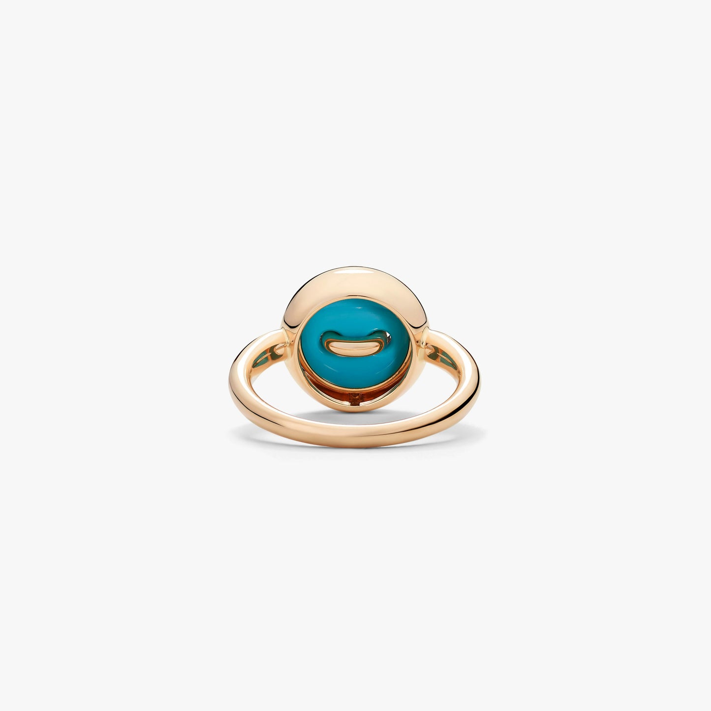 Pomellato Pom Pom Dot Reversible Ring With Turquoise And White Diamonds