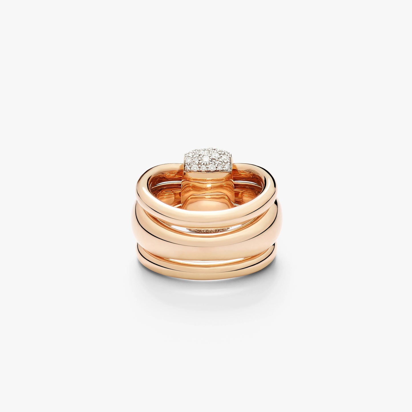Pomellato Together Ring With White Diamonds