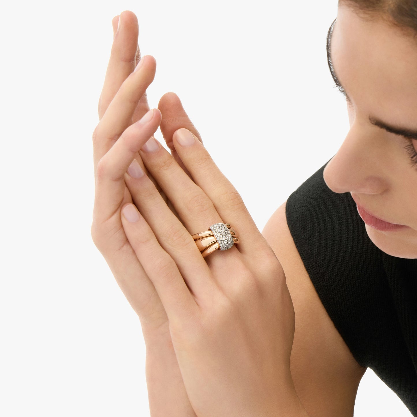 Pomellato Together Ring With White Diamonds