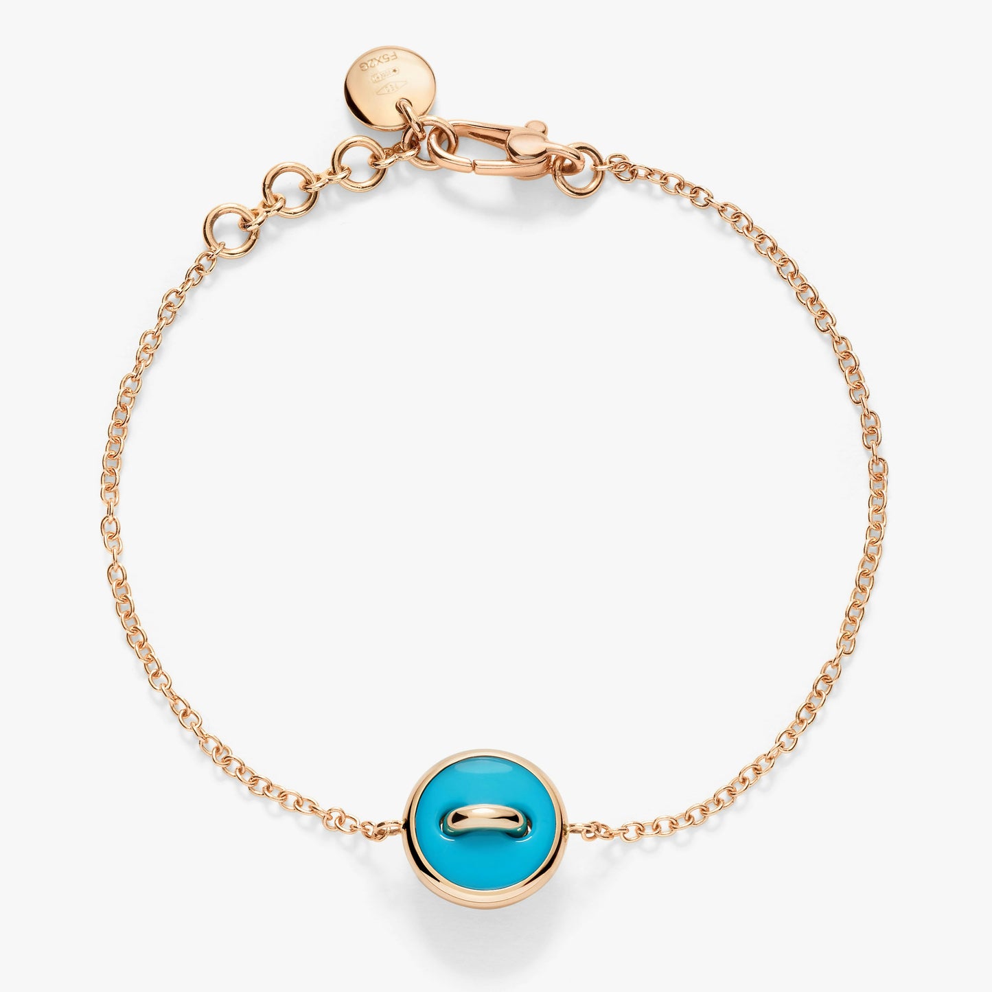 Pomellato Pom Pom Dot Turquoise And White Diamonds Bracelet