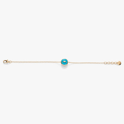 Pomellato Pom Pom Dot Turquoise And White Diamonds Bracelet