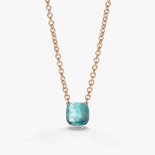 Pomellato Sky Blue Topaz Nudo Pendant Necklace