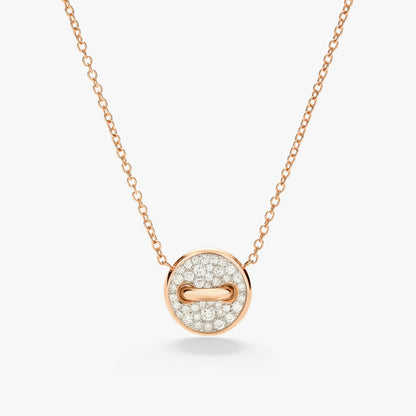 Pomellato Pom Pom Dot With White Diamonds And Mother Of Pearl Pendant Necklace