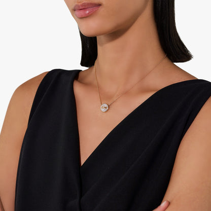 Pomellato Pom Pom Dot With White Diamonds And Mother Of Pearl Pendant Necklace
