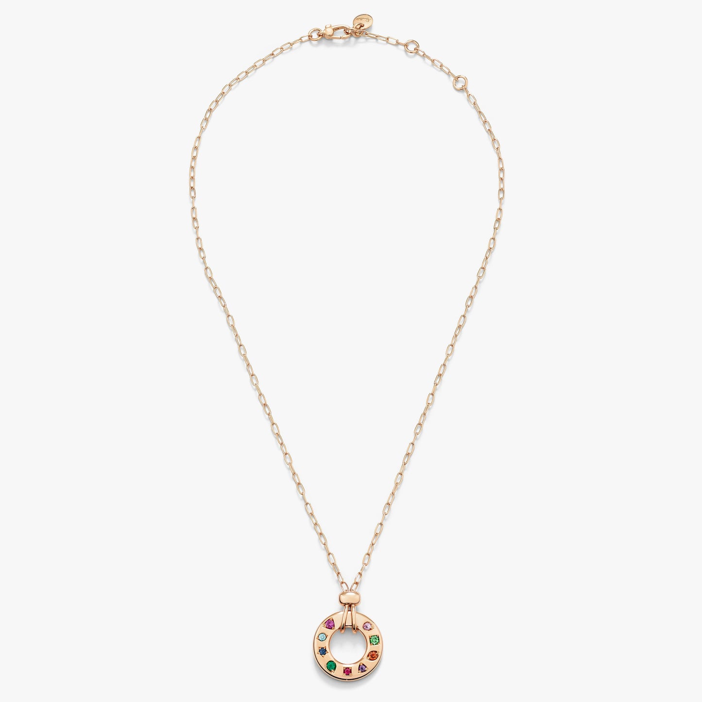 Pomellato Iconica Colored Stone Reversible Necklace With Pendant