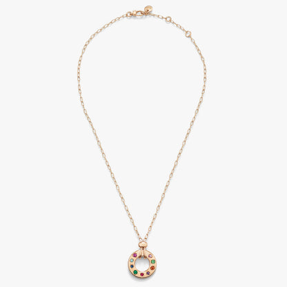 Pomellato Iconica Colored Stone Reversible Necklace With Pendant