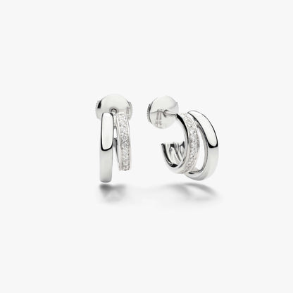 Pomellato Iconica Diamond Double Band Earrings