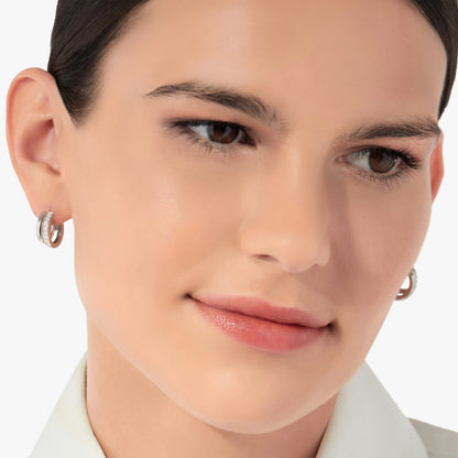 Pomellato Iconica Diamond Double Band Earrings
