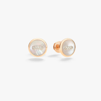 Pomellato Pom Pom Dot Mop And White Diamonds Earrings