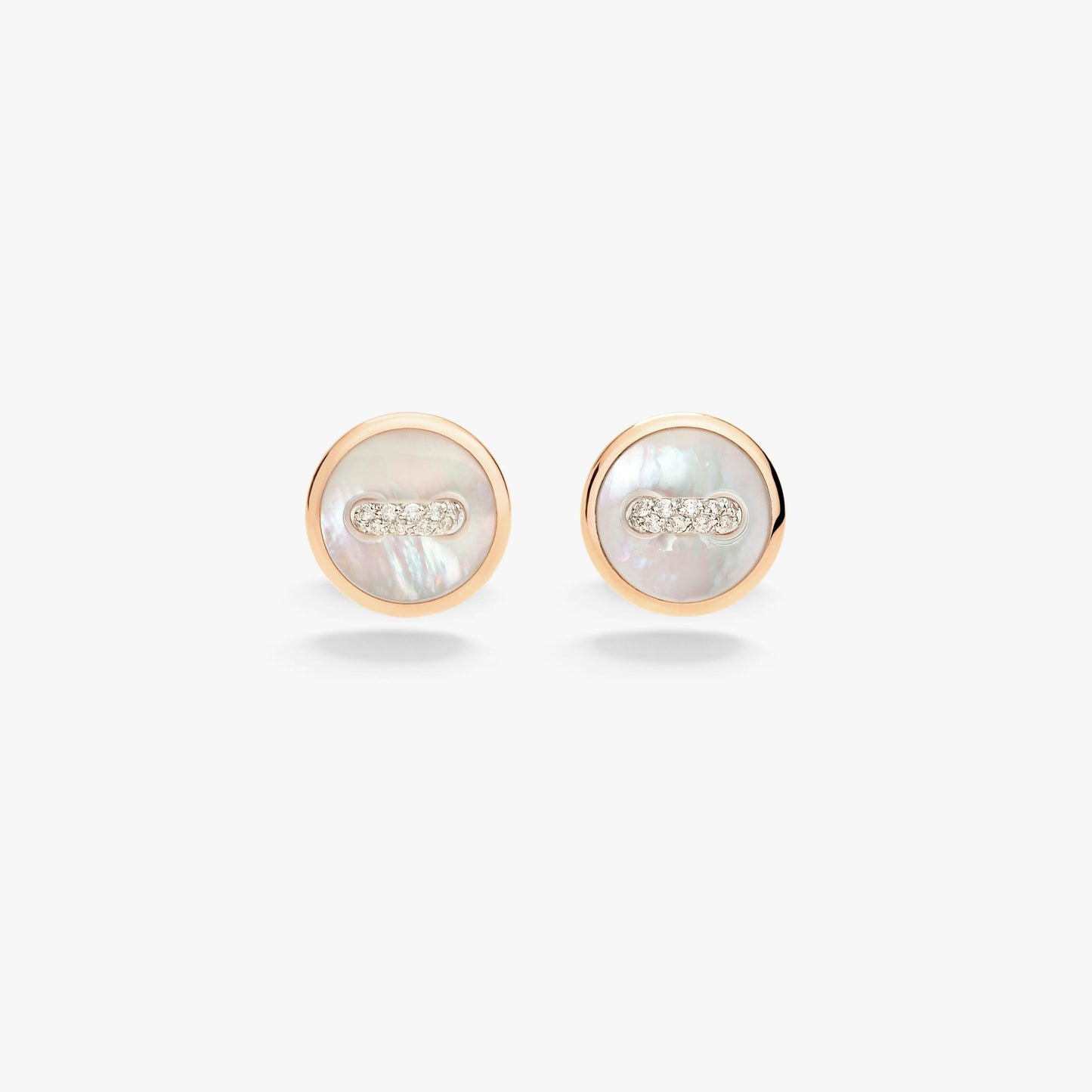 Pomellato Pom Pom Dot Mop And White Diamonds Earrings