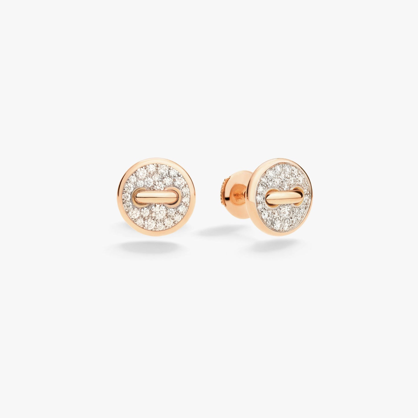 Pomellato Pom Pom Dot Earrings With White Diamonds