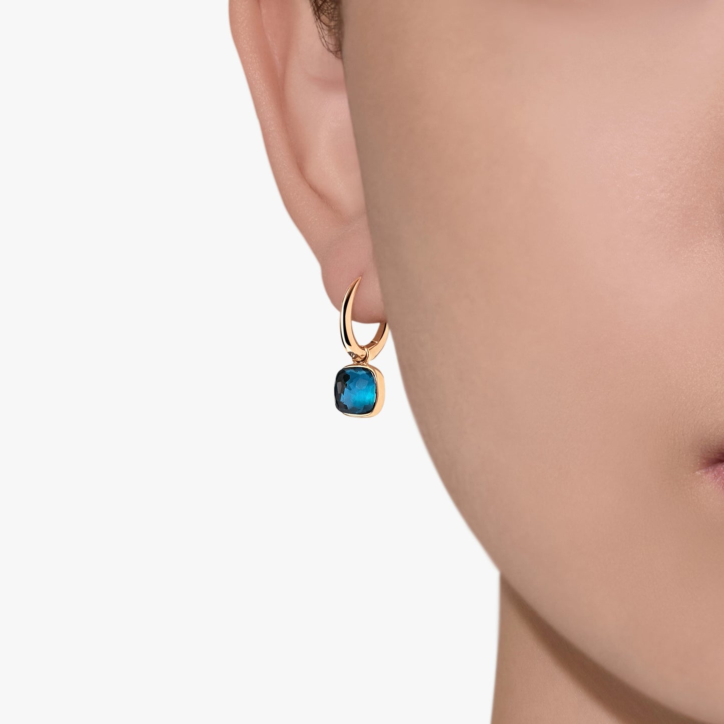 Pomellato Nudo Mini London Blue Topaz Earrings