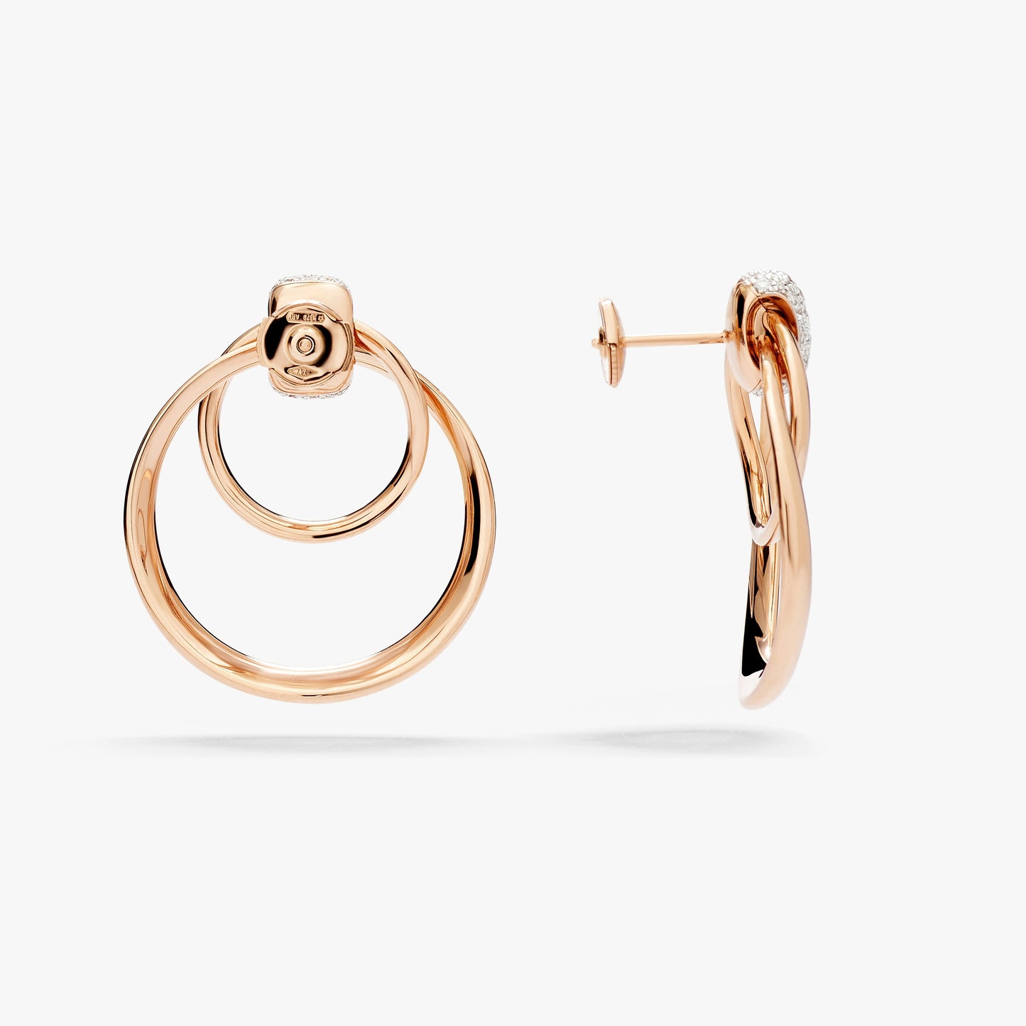 Pomellato Pom Together Earrings With White Diamonds