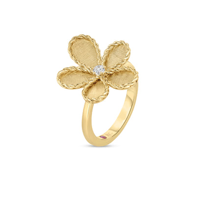 Roberto Coin 18k Diamond Jasmine Flower Ring