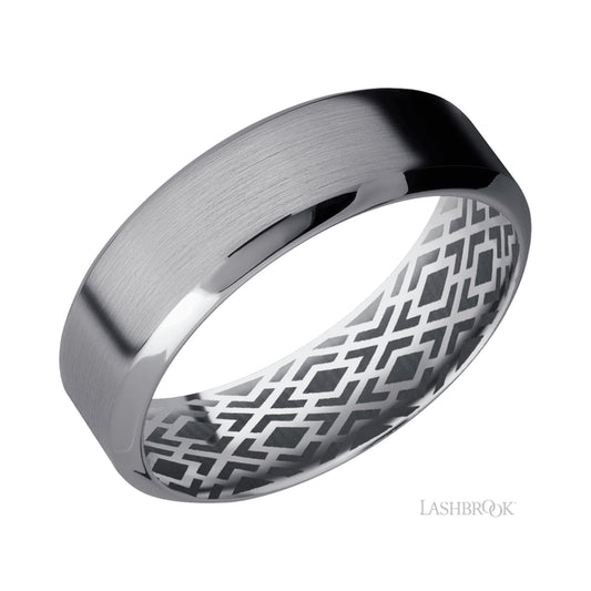 Lashbrook High Bevel Tantalum Band