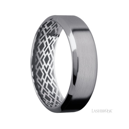 Lashbrook High Bevel Tantalum Band