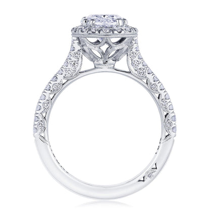 Tacori Platinum Oval Bloom Engagement Ring