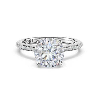 Tacori 18K White Gold Round Solitaire Engagement Ring
