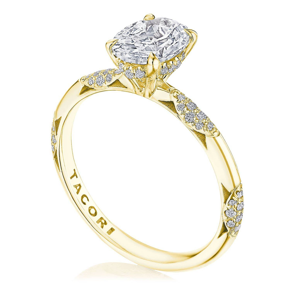 Tacori 14K Yellow Gold Oval Solitaire Engagement Ring