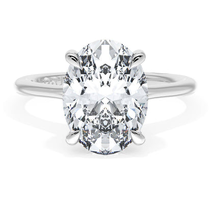 Tacori Platinum Oval Solitaire Engagement Ring