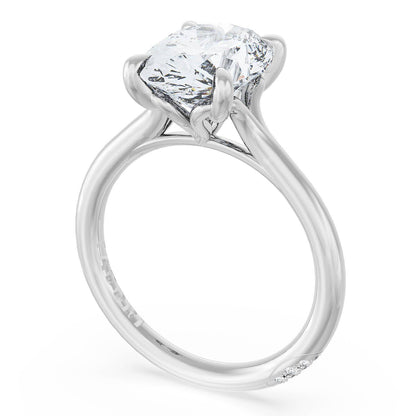 Tacori Platinum Oval Solitaire Engagement Ring