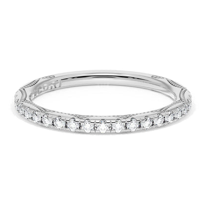 Tacori Platinum French Pavé Diamond Wedding Band, 2.0mm