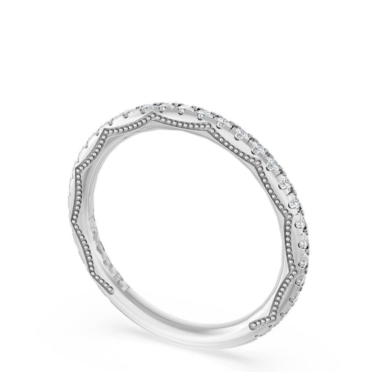 Tacori Platinum French Pavé Diamond Wedding Band, 2.0mm