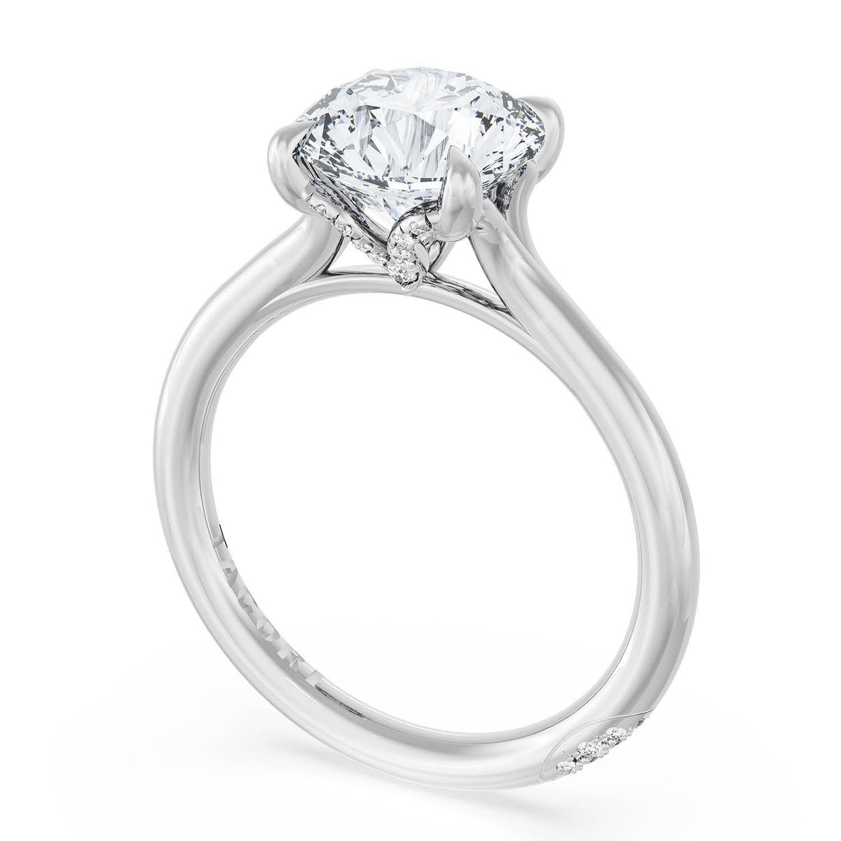 Tacori Platinum Round Solitaire Engagement Ring