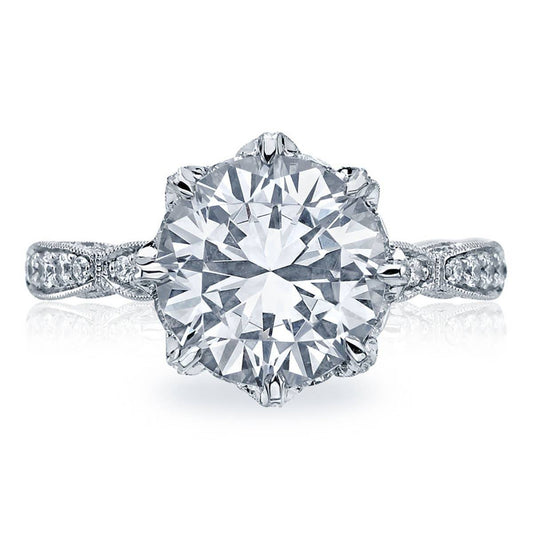 Tacori Platinum Round Solitaire Engagement Ring