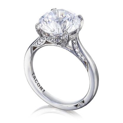 Tacori Platinum Round Solitaire Engagement Ring