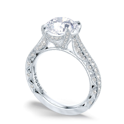 Tacori Platinum Round Solitaire Engagement Ring