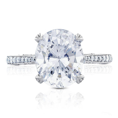 Tacori Platinum Oval Solitaire Engagement Ring