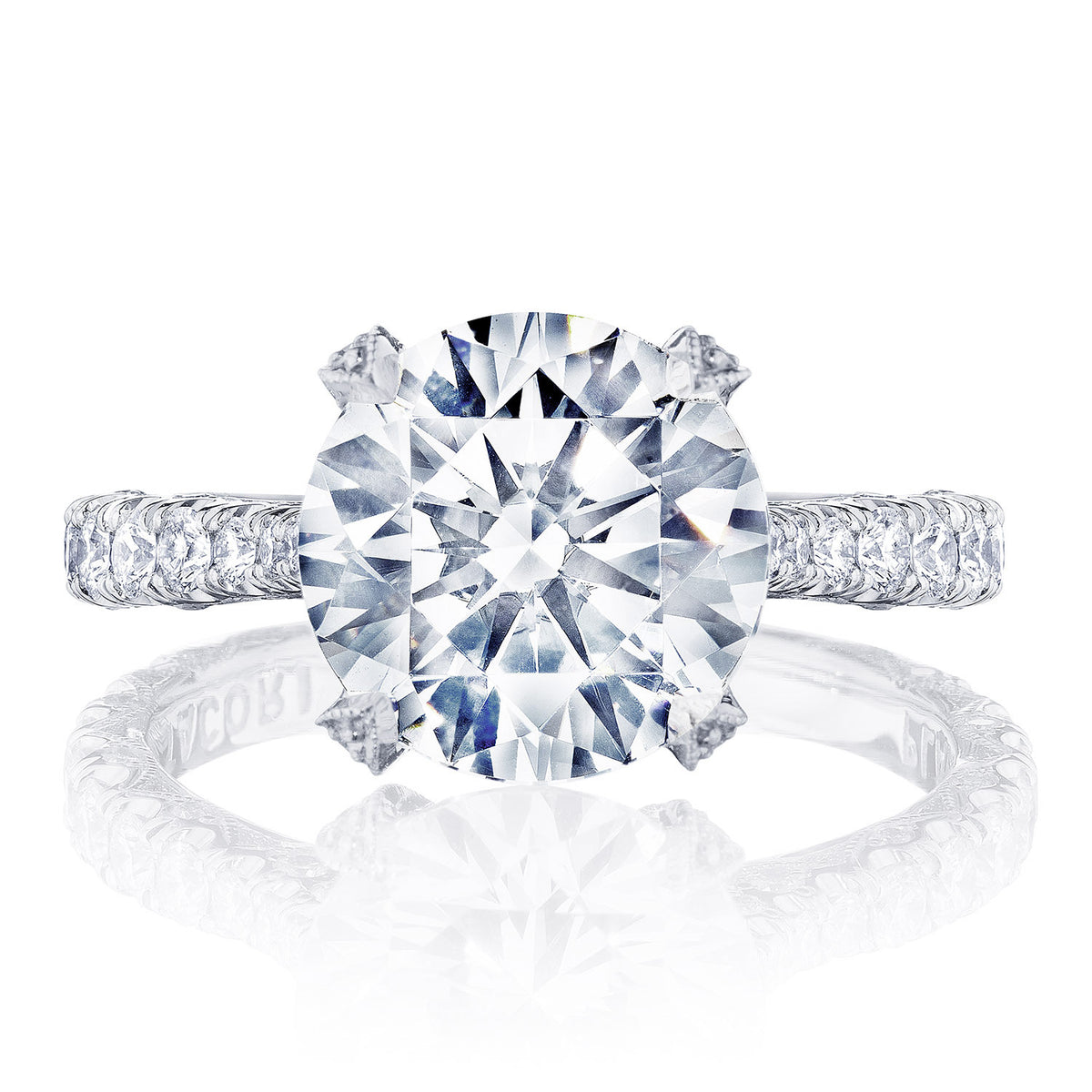 Tacori 18K Rose Gold Round Solitaire Engagement Ring