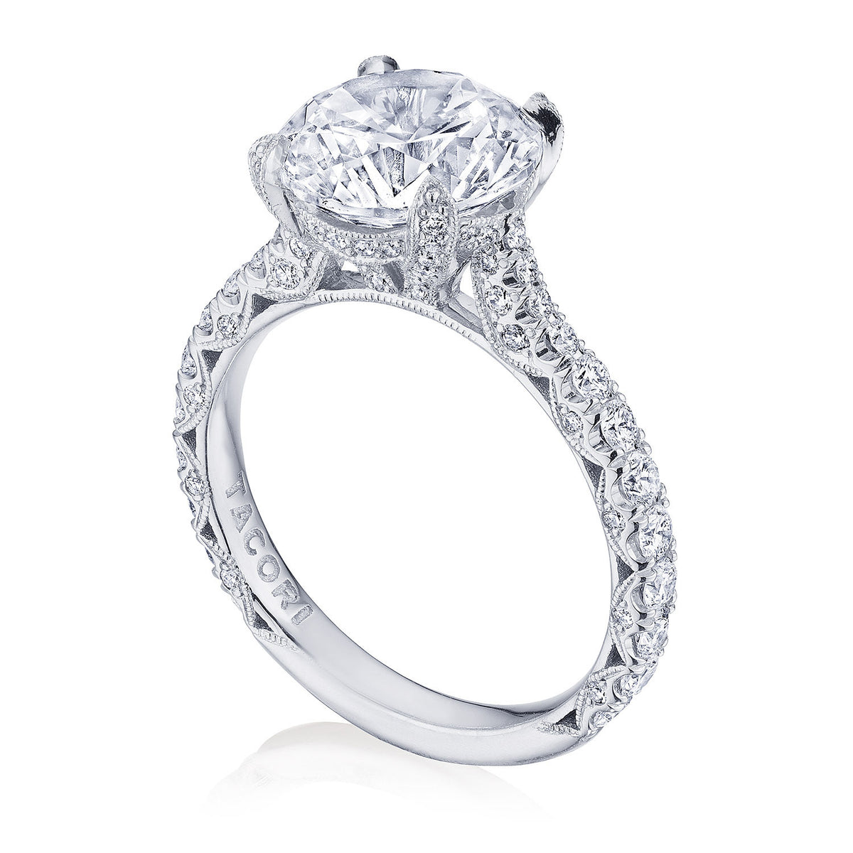 Tacori 18K Rose Gold Round Solitaire Engagement Ring