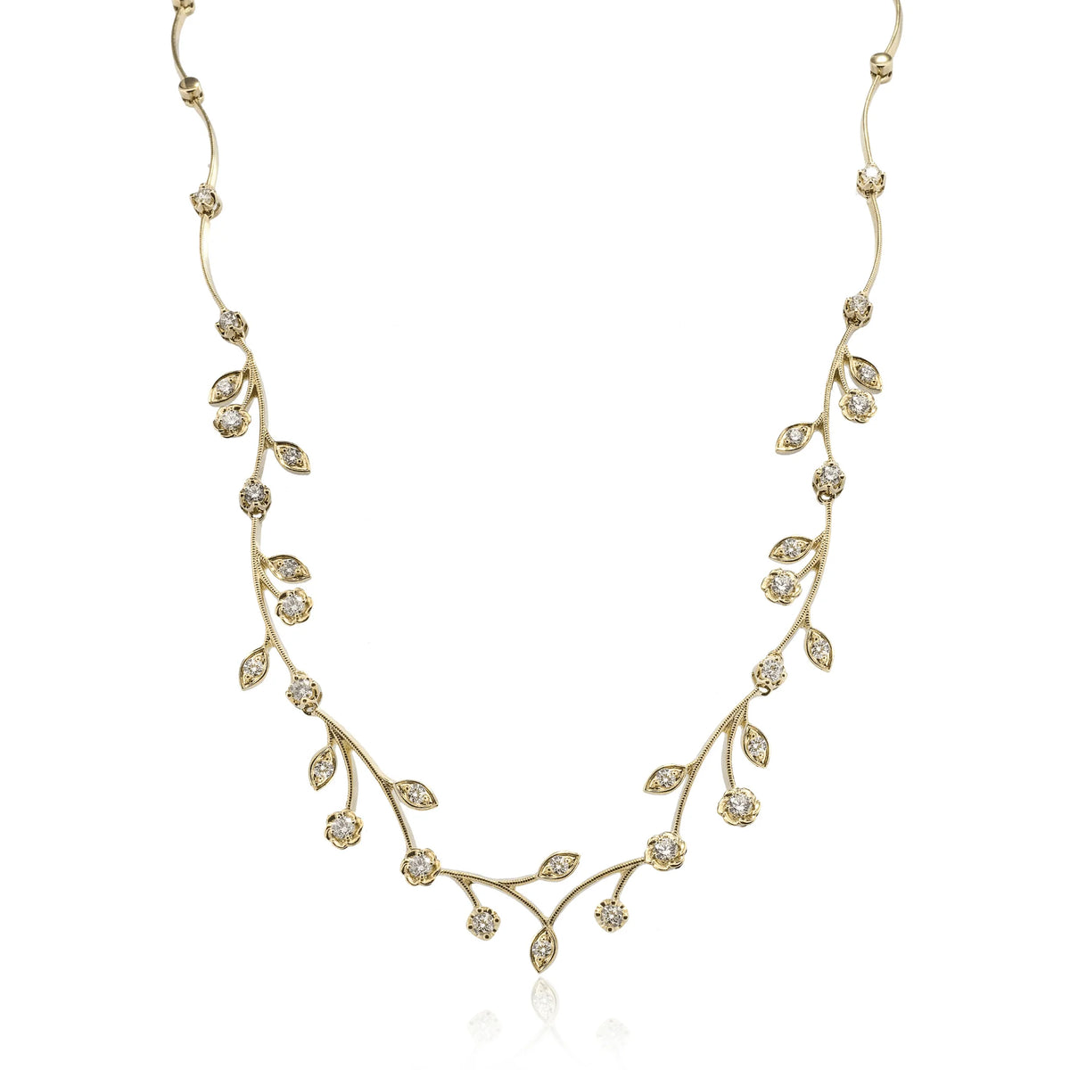Simon G. Magnificent Garden Diamond Necklace 16"