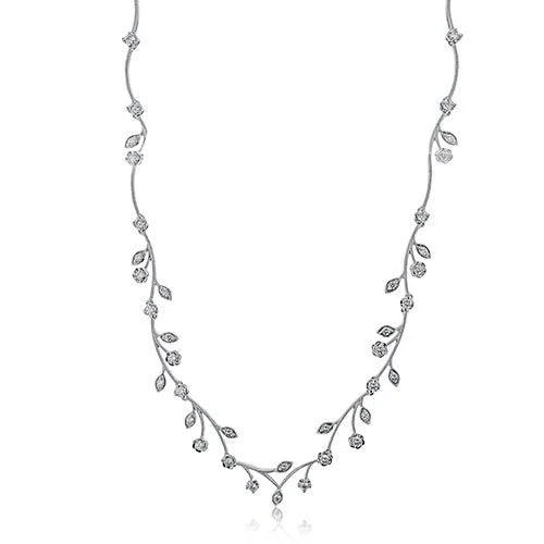 Simon G. Magnificent Garden Diamond Necklace 16"