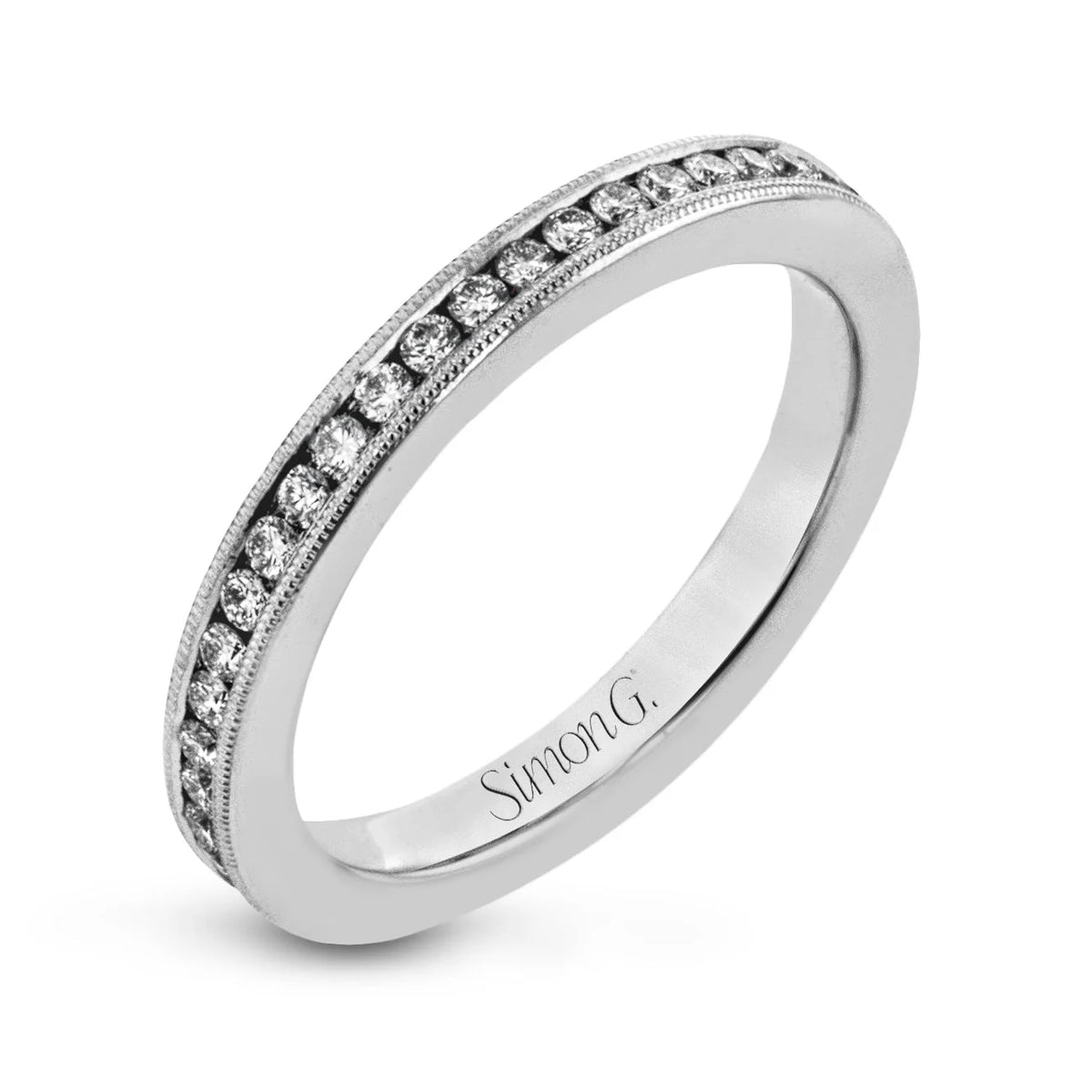 Simon G. Sapphire & Diamond Channel Band Set