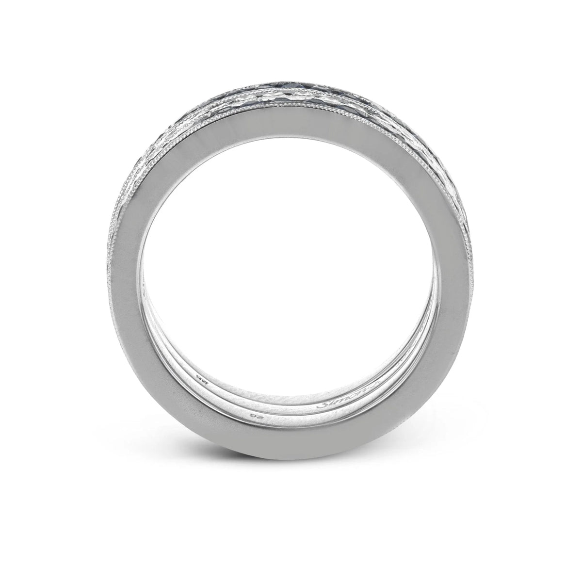 Simon G. Sapphire & Diamond Channel Band Set