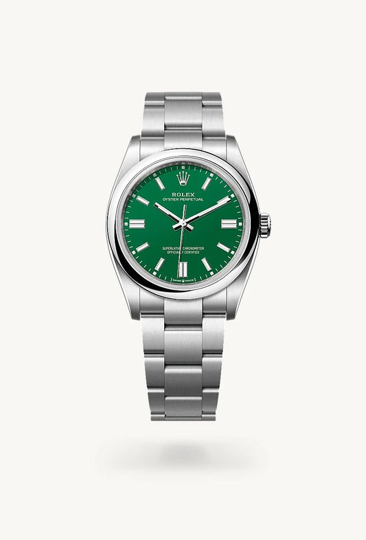 rolex Oyster Perpetual in Oystersteel, M126000-0005 - Lenox Jewelers