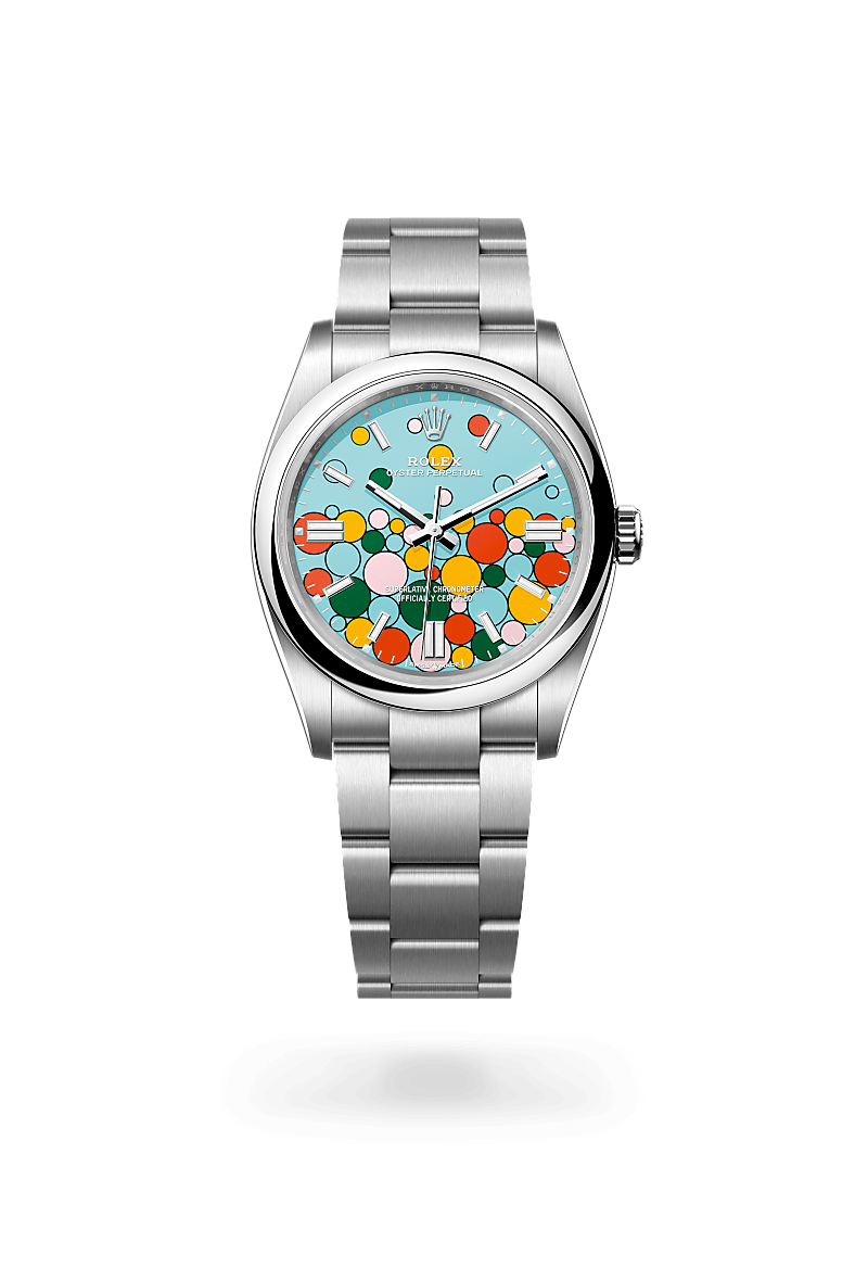 rolex Oyster Perpetual in Oystersteel,  - Lenox Jewelers