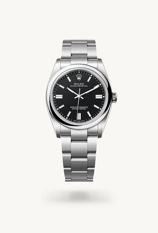 rolex Oyster Perpetual in Oystersteel, M126000-0014 - Lenox Jewelers
