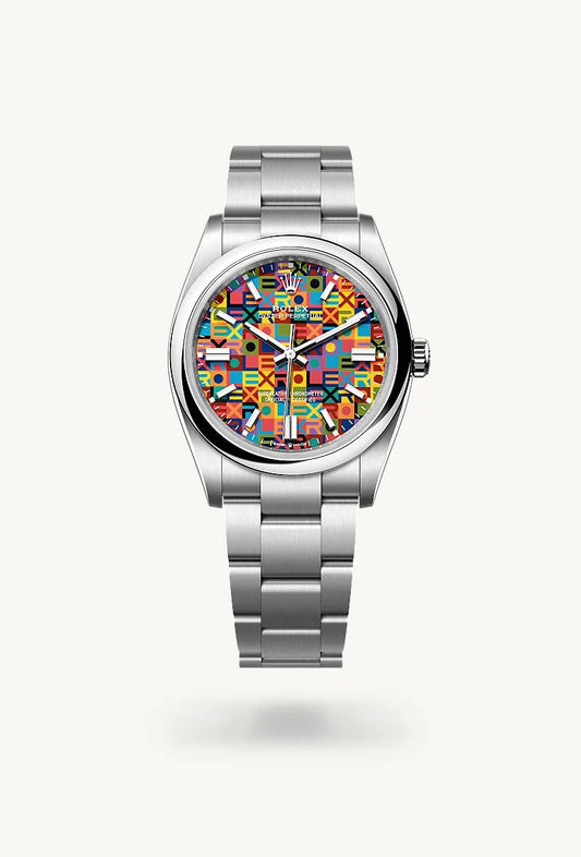 rolex Oyster Perpetual in Oystersteel, M126000-0016 - Lenox Jewelers