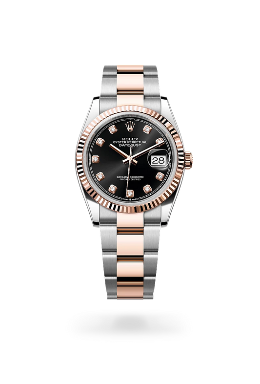 rolex Datejust in Everose Rolesor - combination of Oystersteel and Everose gold, M126231-0020 - Lenox Jewelers