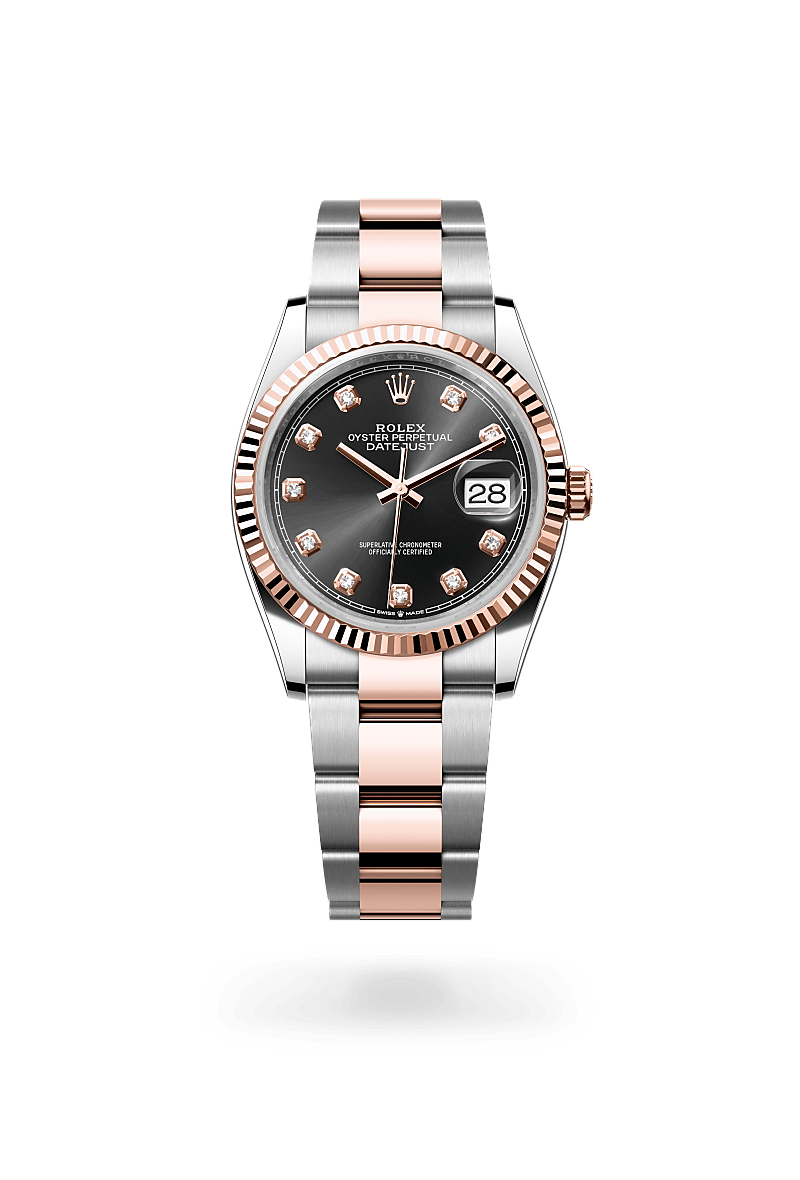 rolex Datejust in Everose Rolesor - combination of Oystersteel and Everose gold,  - Lenox Jewelers